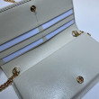 Portafoglio Gucci Horsebit 1955 con catena 621892 Marrone / Bianco Portafoglio Gucci Horsebit 1955 con catena 621892 Marrone / Bianco
