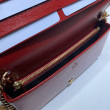 Portafoglio Gucci Horsebit 1955 con catena 621892 Rosso Portafoglio Gucci Horsebit 1955 con catena 621892 Rosso