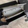 Qualità superiore replica YSL Saint Laurent Portafoglio Woc con catena a busta con monogramma nero