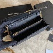 Qualità superiore replica YSL Saint Laurent Portafoglio Woc con catena a busta monogramma Bianco