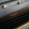 Qualità superiore replica YSL Saint Laurent Portafoglio Woc con catena a busta monogramma Bianco