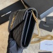 Qualità superiore replica YSL Saint Laurent Portafoglio Woc con catena a busta monogramma Bianco