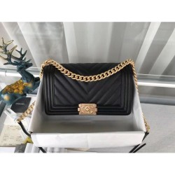 Replica Alta Qualità Dettagli perfetti Borsa Le Boy Chevron A67086 Nera
