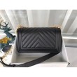 Dettagli perfetti Borsa Le Boy Chevron A67086 Nera