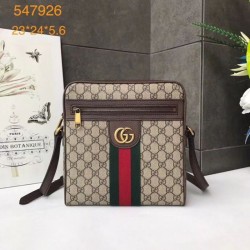 Replica Alta Qualità Ophidia GG piccola borsa messenger 547926 Caffè scuro