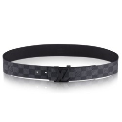 Replica perfette Qualità superiore replica Initiales Damier Graphite Cinture M9808S