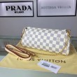 Borse Eva Clutch Damier Azur N55214