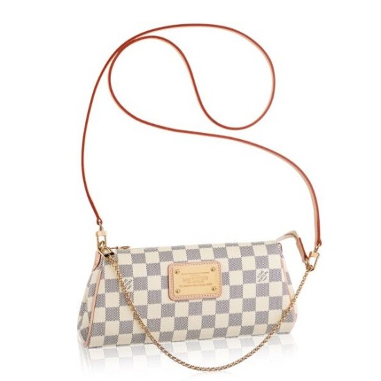 Borse Eva Clutch Damier Azur N55214