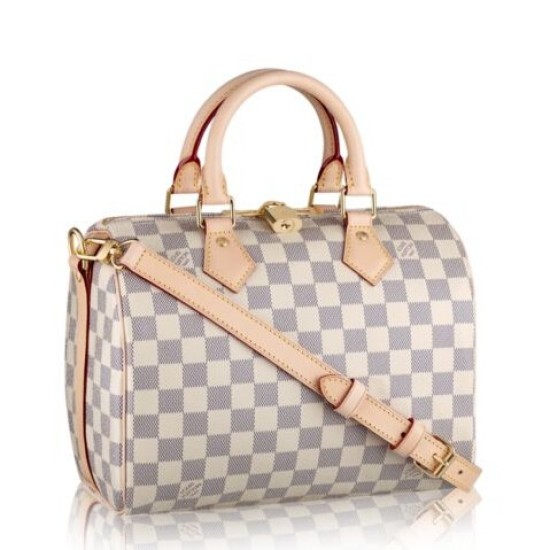 Prezzo Borse Speedy Bandoulière 25 Damier Azur N41374