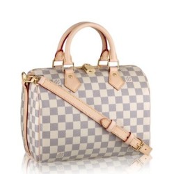 Replica perfette Prezzo Borse Speedy Bandoulière 25 Damier Azur N41374
