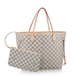 Replica perfette Scontate Borse Neverfull MM Damier Azur N41361