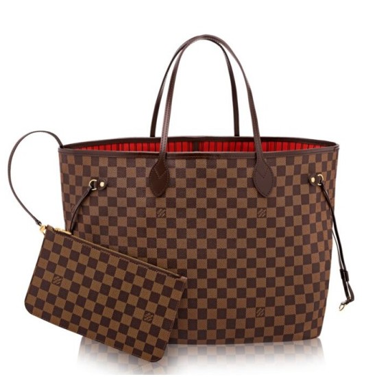 Borse Neverfull GM Damier Ebene N41357