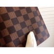 Qualità superiore replica Damier Ebene Canvas Brazza Portafoglio N60017