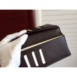 Qualità superiore replica Damier Ebene Canvas Brazza Portafoglio N60017