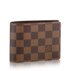Qualità Specchio Alta gamma replica Damier Ebene Tela multiplo N60895 Portafoglio imitazioni perfette