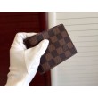 Alta gamma replica Damier Ebene Tela multiplo N60895 Portafoglio