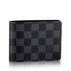 Qualità Specchio Qualità superiore replica Damier Graphite Tela multiplo N62663 Portafoglio imitazioni perfette