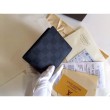 Qualità superiore replica Damier Graphite Tela multiplo N62663 Portafoglio