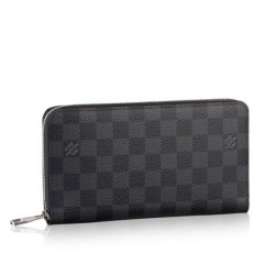 Qualità Specchio Alta gamma replica Damier Graphite Tela Zippy Organizer N63077 imitazioni perfette
