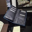 Pari all'originale replica Damier portafoglio Brazz&agrave; Cobalt N63243