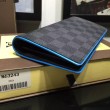 Pari all'originale replica Damier portafoglio Brazz&agrave; Cobalt N63243