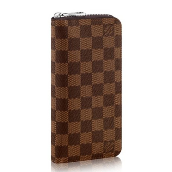 di alta qualit&agrave; Zippy Portafoglio verticale N61207 Damier Ebene