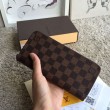 di alta qualit&agrave; Zippy Portafoglio verticale N61207 Damier Ebene