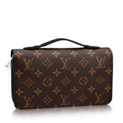 Qualità Specchio Pari all'originale replica Zippy XL Portafoglio Monogram Macassar M61506 imitazioni perfette