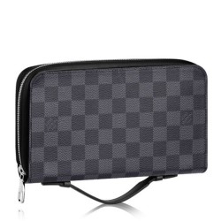 Qualità Specchio Zippy XL Portafoglio N41503 Damier Graphite imitazioni perfette