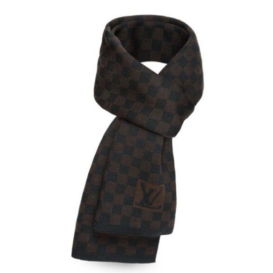 Pari all'originale replica Dettagli perfetti Damier Ebene Petit Sciarpa NM M74199