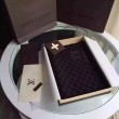 Pari all'originale replica Dettagli perfetti Damier Ebene Petit Sciarpa NM M74199