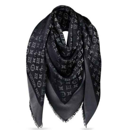 falso Sciarpa Monogram brillare M72252 Nero