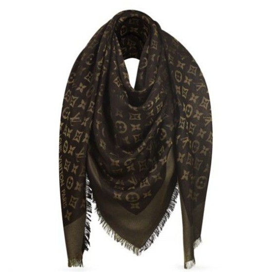 Monogram Brown brillare Scialle M71380