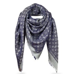 Qualità Specchio Monogram Denim Blu Scialle M71376 imitazioni perfette