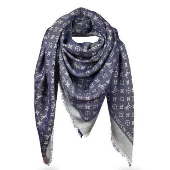 Monogram Denim Blu Scialle M71376