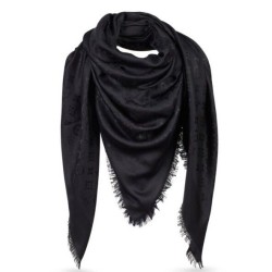 Qualità Specchio Dettagli perfetti Monogram Scialle M71329 Nero imitazioni perfette