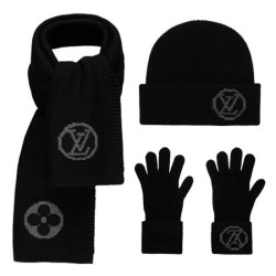Qualità Specchio Qualità superiore replica Nero di Collegio Sciarpa cappello e guanti imitazioni perfette