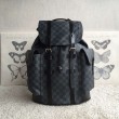 Borse Christopher PM Damier Graphite Zaino N41379 Uomo