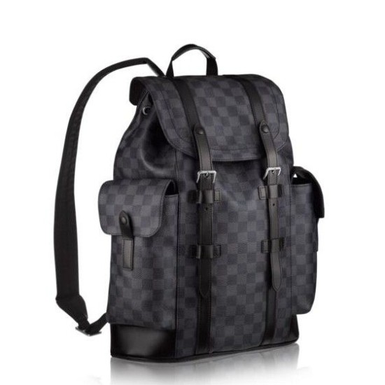 Borse Christopher PM Damier Graphite Zaino N41379 Uomo