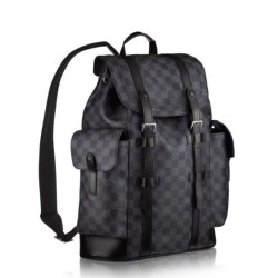 Borse Christopher PM Damier Graphite Zaino N41379 Uomo