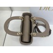 Borsa Dior Lady Dior My ABC Dior piccola Arco ciondolo D.I.O.R. in metallo grigio pietra