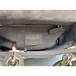 Borsa Dior Lady Dior My ABC Dior piccola Arco ciondolo D.I.O.R. in metallo grigio pietra