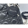 Borsa Dior Mini Lady Dior Arco con ciondoli D.I.O.R  neri hardware argento