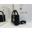 Borsa Dior Mini Lady Dior Arco con ciondoli D.I.O.R  neri hardware dorato