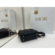 Borsa Dior Mini Lady Dior Arco con ciondoli D.I.O.R  neri hardware dorato
