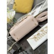 Replica Perfetta Dior piccola Lady Dior My ABCDior con ciondolo D.I.O.R agnello cannage Rosa