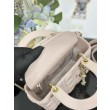 Replica Perfetta Dior piccola Lady Dior My ABCDior con ciondolo D.I.O.R agnello cannage Rosa