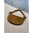 Borsa hobo YSL Saint Laurent Amalia pelle scamosciata caramello