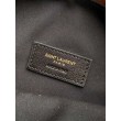 Borsa hobo YSL Saint Laurent Amalia pelle scamosciata caramello