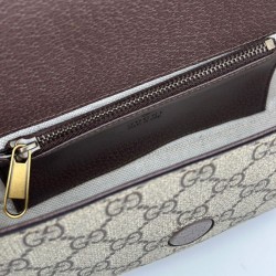Qualità superiore replica Borsa mini Gucci Ophidia 795466 marrone